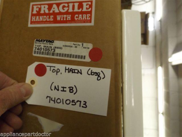 Maytag Stove 74010573 Top, Main (bsq) (NIB) (small paint chip) NEW IN BOX Maytag Stove 74010573 Top, Main (bsq) (NIB) (small paint chip) NEW IN BOX